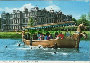 Wiltshire Postcard - Safari on The Lake, Longleat Park, Warminster RR12315