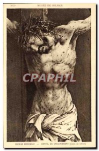 Old Postcard Museum of Colmar Mathias Grunewald detail Crucifixion