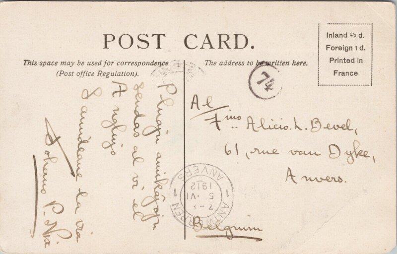 Eastbourne Terminus Road UK c1912 Postcard F46