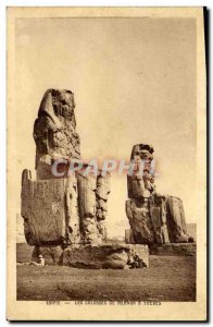 Postcard Ancient Egypt Egypt Egypt The Colossi of Memnon at Thebes