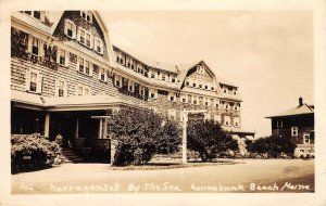 RPPC Narragansett By The Sea, Kennebunk Beach, Maine 1941 Vintage Photo Postcard