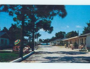 Unused Pre-1980 OLD CARS & JOHNSON'S COURT MOTEL Panama City Florida FL n9800