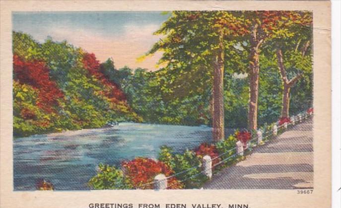 Minnesota Greetings From Eden Valley 1960