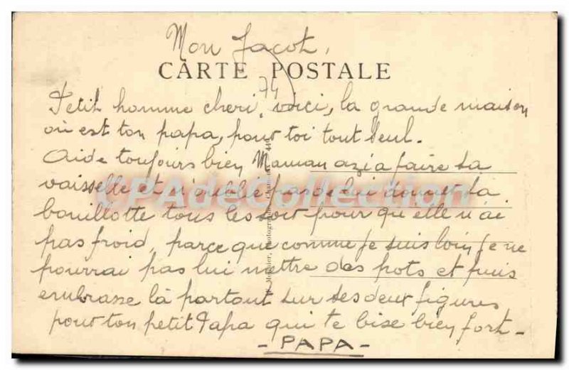 Postcard Old Praz Coutant In Winter