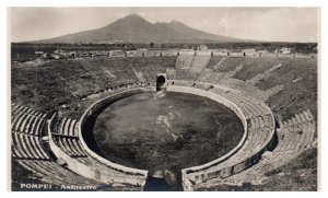 Amphitheatre of Pompeii Oldest Surviving Roman Amphiteatre RPPC Postcard