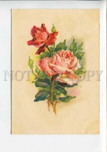 3128825 Pink ROSES BOUQUET Flowers Old Colorful PC