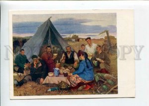 3154264 MONGOLIA after Work on Field by ODON Old postcard