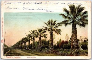 1903 Palm Avenue Fresno Califoria CA Roadway Sightseeing Posted Postcard