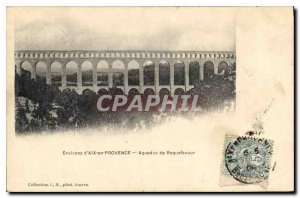 Old Postcard Environs of Aix en Provence Aqueduct Roquefavour