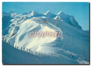 Postcard Modern ideales Wintersportgebiet Hasliberg Berner Oberland