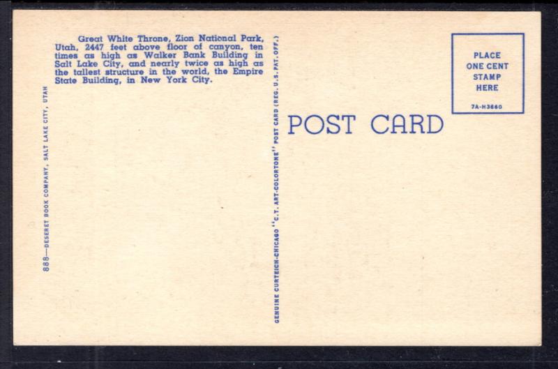 Great White Throne,Zion National Park