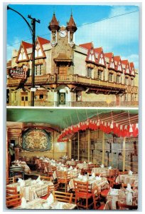 1963 Old Prague Restaurant Cermak Rd Townhall Exterior Cicero Illinois Postcard