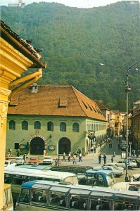 Romania Brasov restaurant cerbul carpatin mountain forest postcard