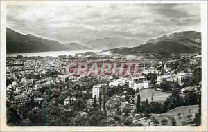 Modern Postcard Aix les Bains General view Great Hotels Lake