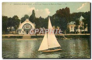 Old Postcard Nogent sur Marne Casino Tanton and buoy boat Virage