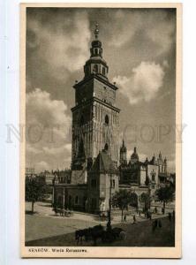 246996 POLAND KRAKOW town hall Vintage Kolowca postcard