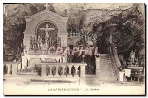 Old Postcard La Sainte Baume Cave