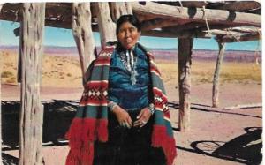 US Navajo woman, Canyon De Chelly, Arizona  Unused.