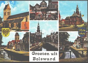 Netherlands Postcard - Groeten Uit Bolsward    LC4291