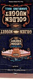 Matchbook Cover Golden Nugget Gambling Casino Hotel Slot Las Vegas Aristocrat