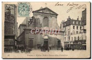 Paris Old Postcard Church of Our Lady of Victories