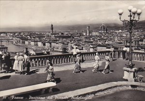 Italy Firenze Panorama dal Piazzale Michelangelo 1954