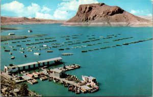 Vtg New Mexico NM Boat Landing Elephant Butte Lake 1950s Unused Chrome Postcard