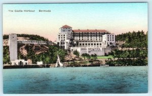 BERMUDA ~ Handcolored View CASTLE HARBOUR HOTEL Albertype Postcard