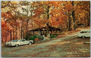 Bainbridge Ohio OH, Seven Caves, Shelter Houses, Picnic Area, Vintage Postcard