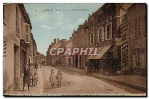 Auneau Old Postcard Rue d & # 39orleans