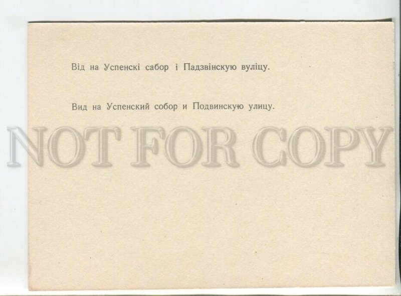 456611 USSR 1988 year Belarus Vitebsk reprint postcard