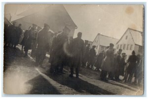 c1910's WWI Hock Of Generals Colonels Across From Office RPPC Photo Postcard