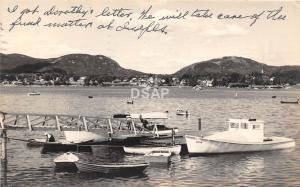 A69/ Southwest Harbor Maine Me RPPC Real Photo Postcard 1963 Boat Dock