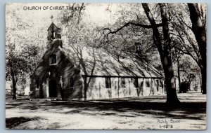 1949 Church Of Christ The King Greenup Illinois IL RPPC Photo Vintage Postcard