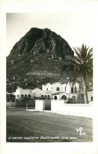 El Cerro Cabezion Guaymas Sonora Mexico 1950s RPPC real photo postcard 7841