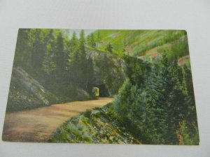 Vintage Postcard Silverton, Colorado Tunnel on Million Dollar Highway