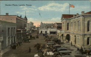 Laredo TX Market Place c1910 Postcard