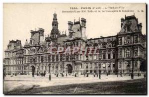 Paris - 4 - L & # 39Hotel City - Old Postcard