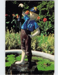 Postcard The Boy with the Leaky Boot, Hershey Gardens, Hershey, Pennsylvania