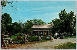 Vtg Illinois IL James Rutledge Tavern New Salem State Park 1950s View Postcard