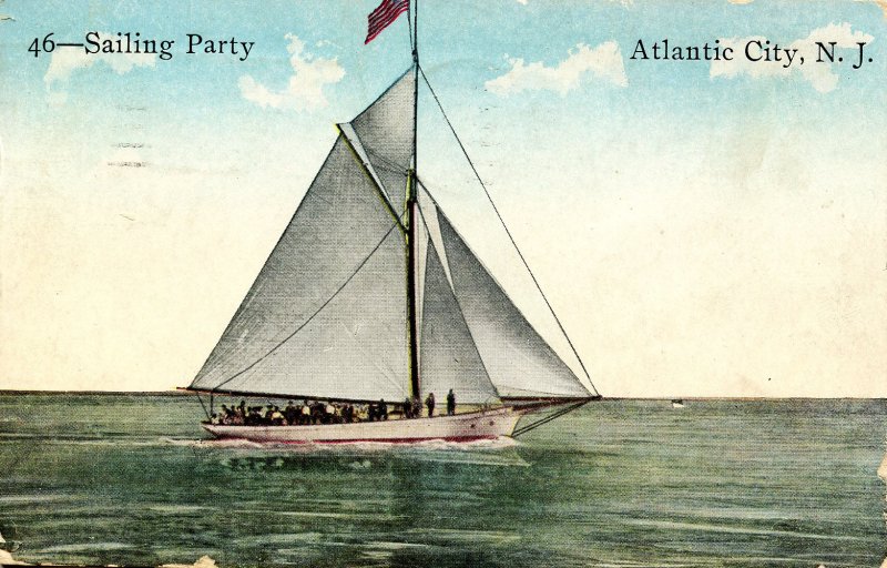 NJ - Atlantic City. Sailing Party