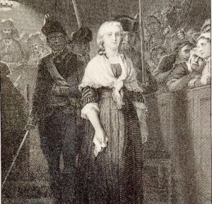 Marie Antoinette Condemned Victorian Print 1901 Woman History Ephemera DWP4C