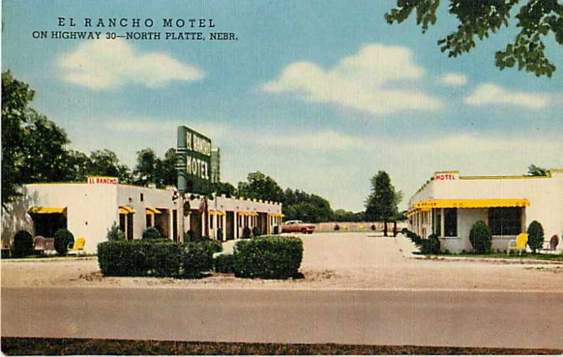 El Rancho Motel on Highway 30 North Platte Nebraska NE Linen