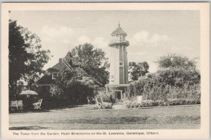 Hotel Blinkbonnie St. Lawrence Tower Gananoque Ontario Vintage Postcard H81