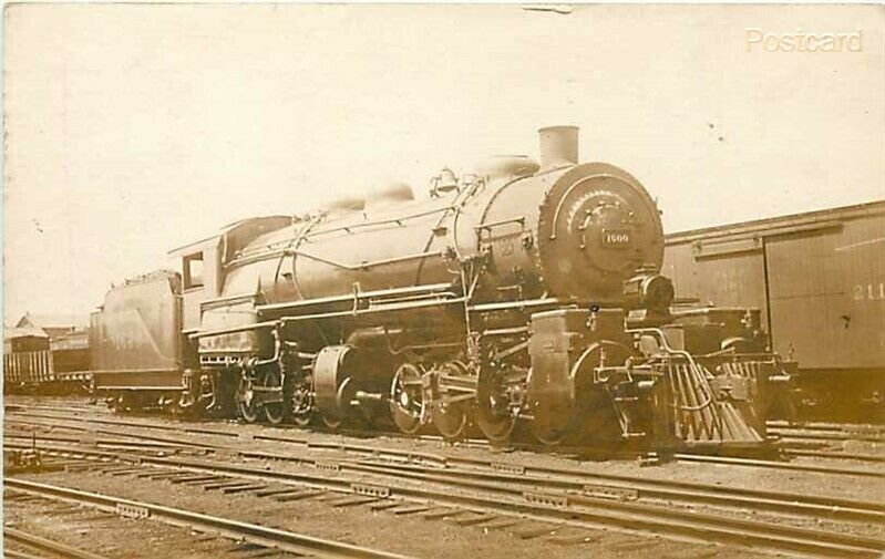 Railroad, D & H. Engine No. 1600, Class H 0-8-8-0 Super Heated, RPPC