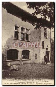 Old Postcard House of the little Saint Georges Perouges