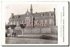 Old Postcard Hangest en Santerre Hospital Brulin