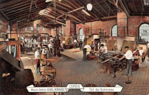 Lepizig Germany Karl Karuse Factory Forge Interior Vintage Postcard AA69834