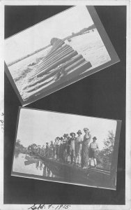 Postcard C-1910 Kansas Leavenworth Railroad Workers St Louis Missouri KS24-2977