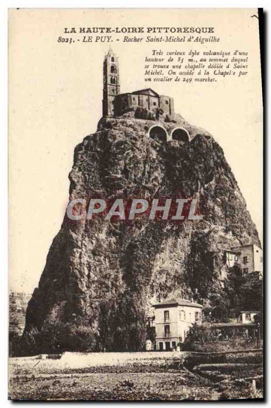 Old Postcard Le Puy Rocher St. Michel d & # 39Aiguilhe